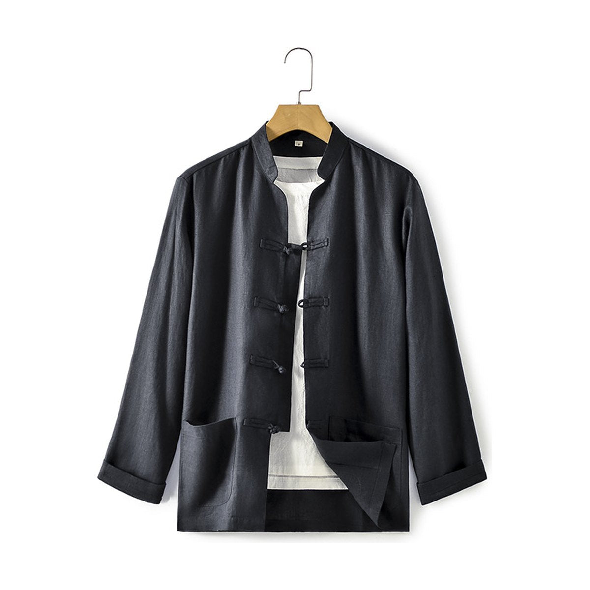 Men's Linen Shirt Chinese- Loose