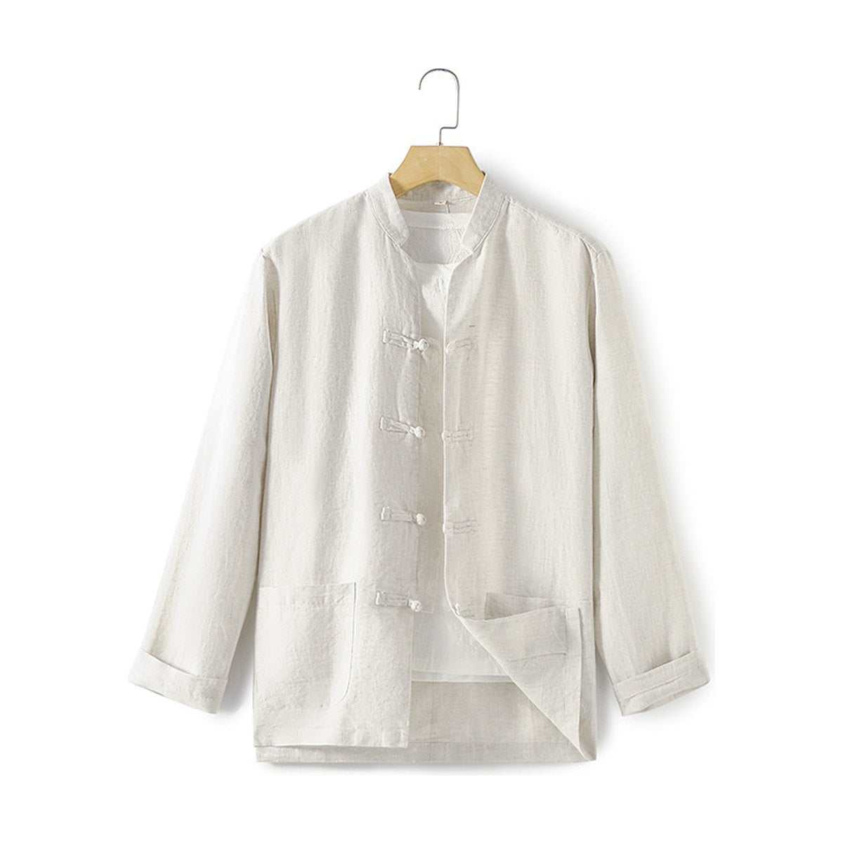 Men's Linen Shirt Chinese- Loose