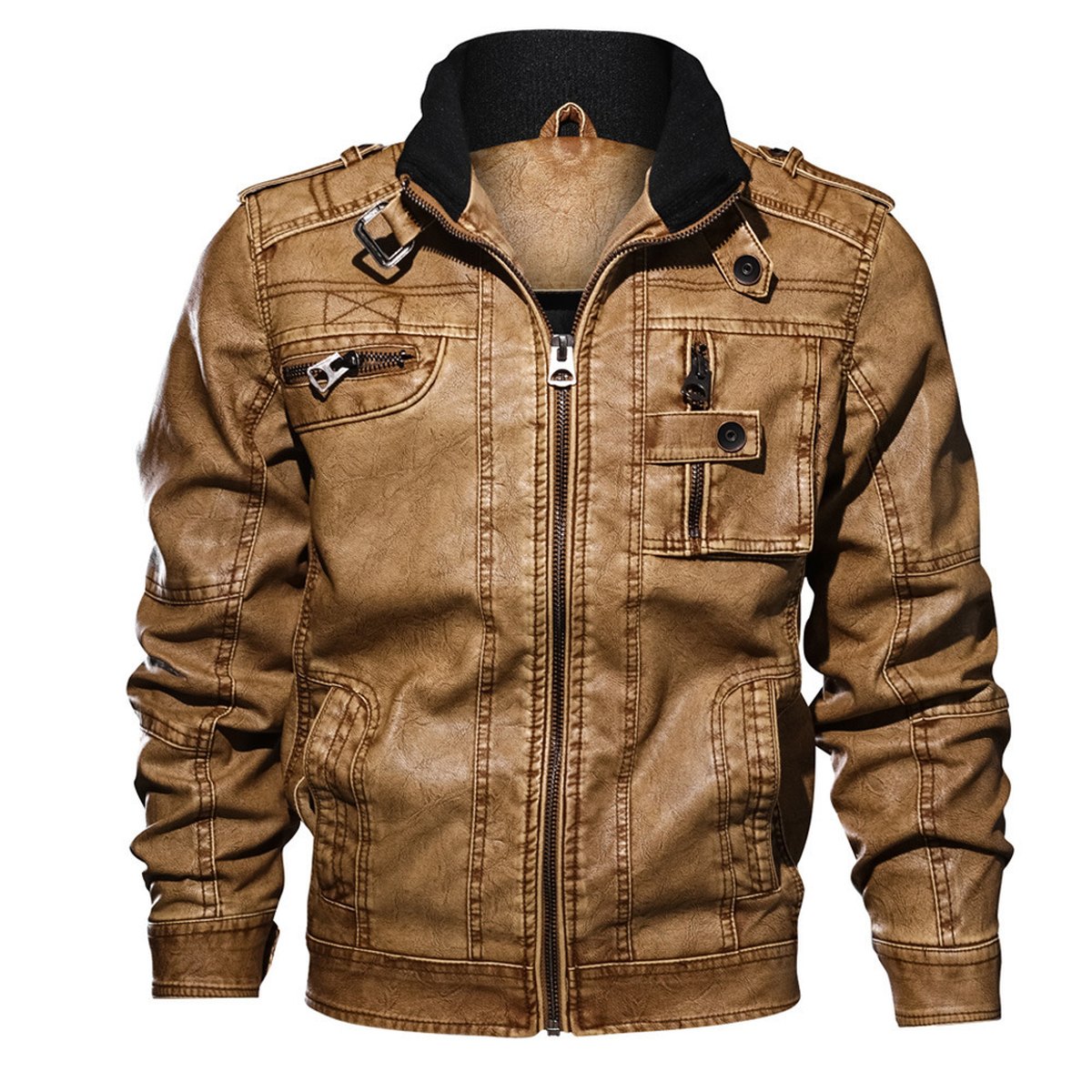 Men's Lj09-momenti Istantanei Leather Jacket
