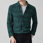 Men's Long Sleeve Shirt Light Business Casual Linen