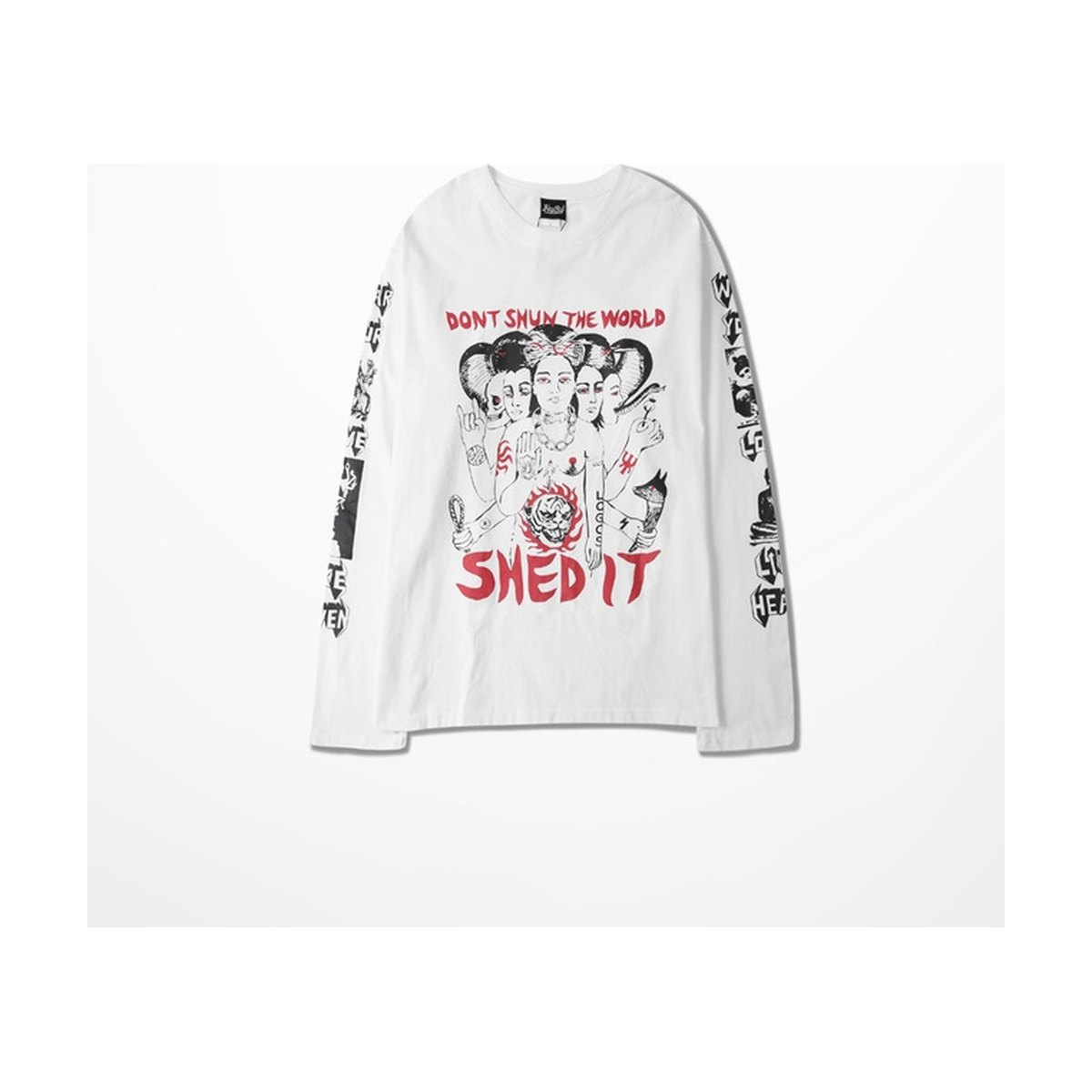 Men's Long Sleeve T-shirt Retro Funny