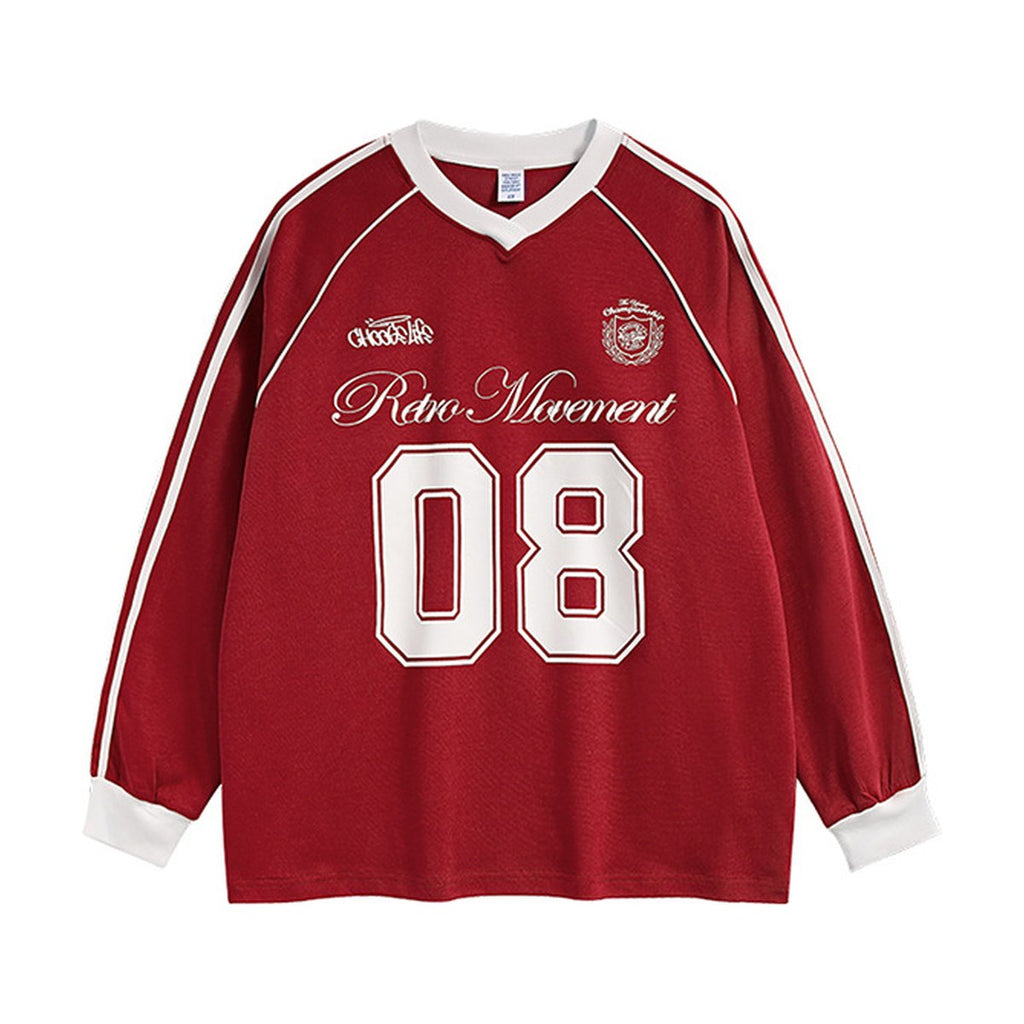 Men's Long Sleeve T-shirt Street American Jersey Top