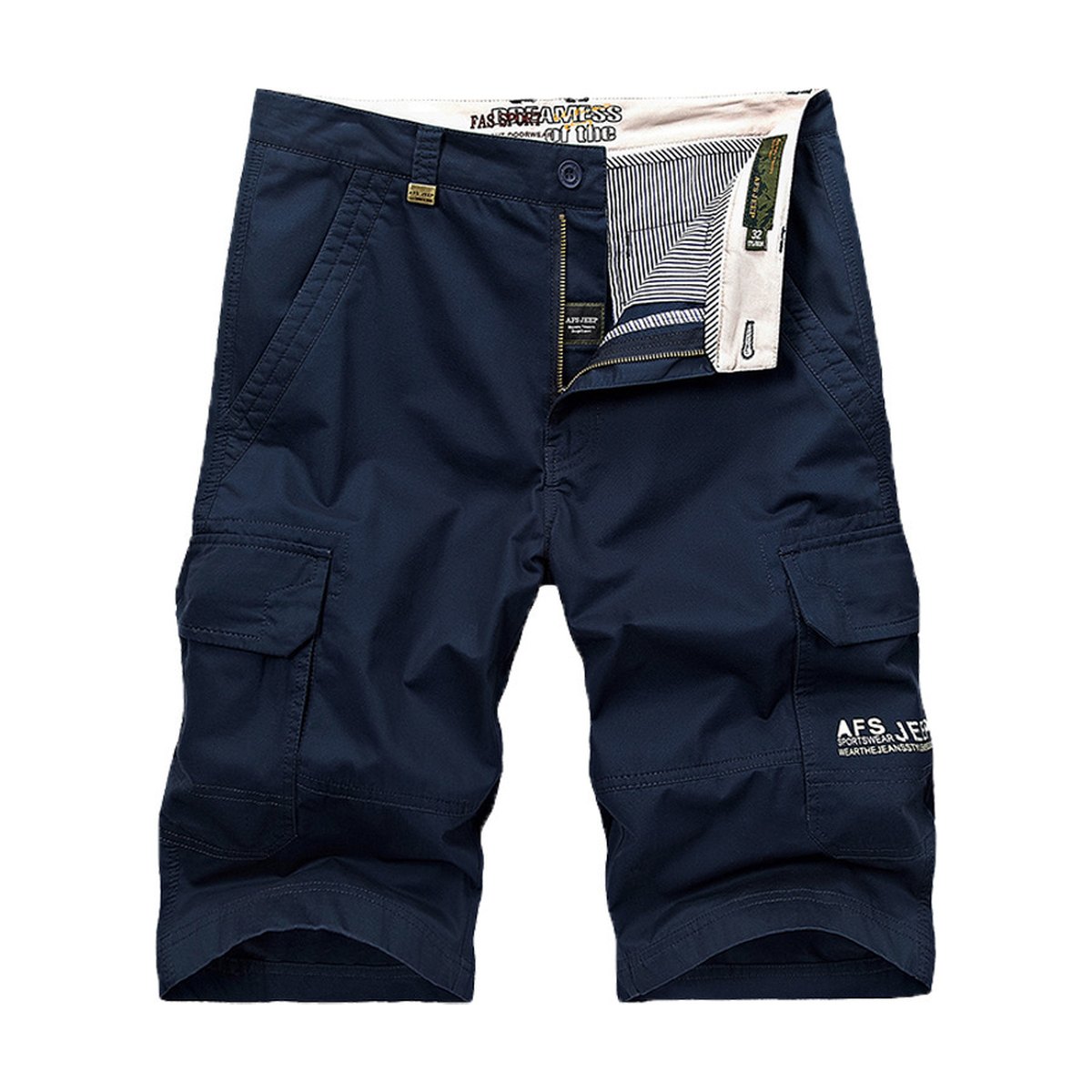 Men's Loose Cargo Overall Shorts