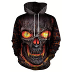 Men's Loose Printed Hoodie