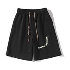 Men's Loose Puff Print Shorts Sweatpants