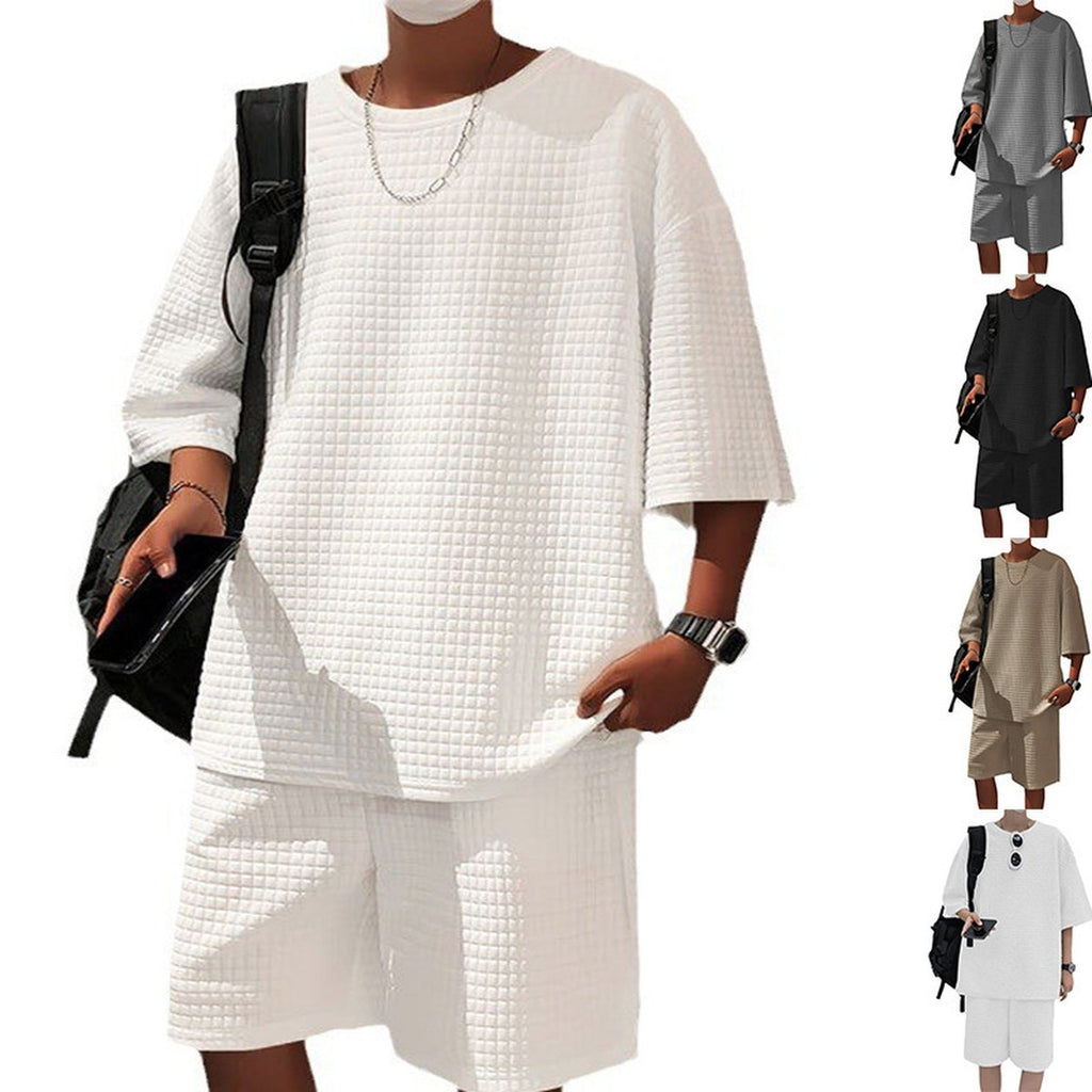 Men's Loose Short Sleeve Suit