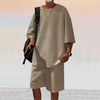 Men's Loose Short Sleeve Suit