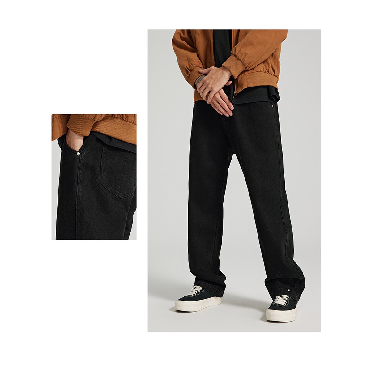 Men's Loose Straight Jeans