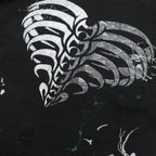 Men's Love Skeleton Printed Ink Knit Sweater