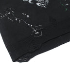Men's Love Skeleton Printed Ink Knit Sweater