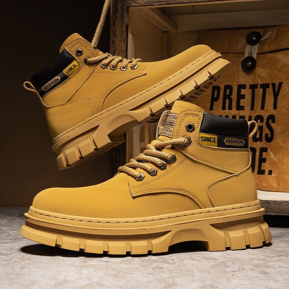 Men's Martin Boots High Top British Working Wear