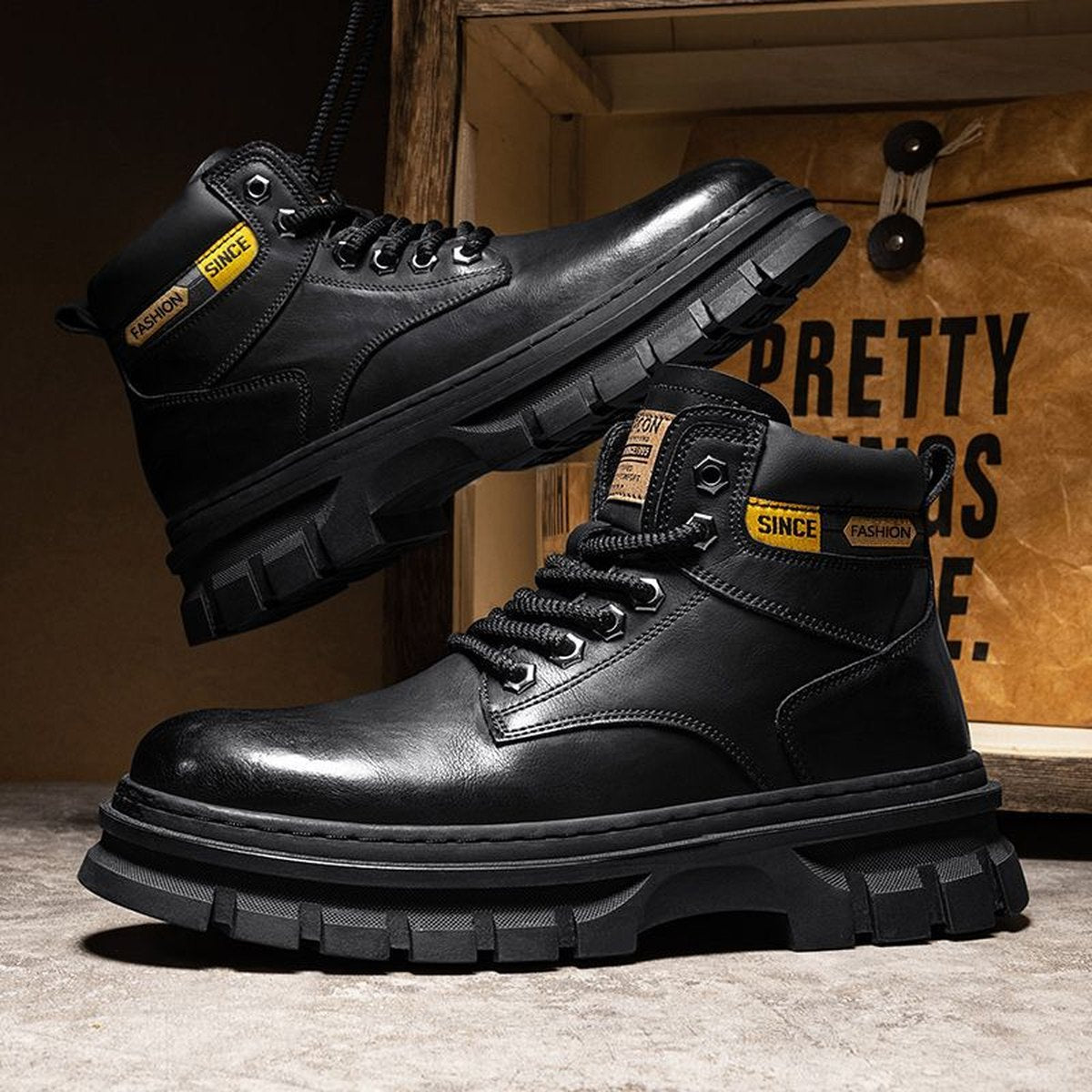 Men's Martin Boots High Top British Working Wear