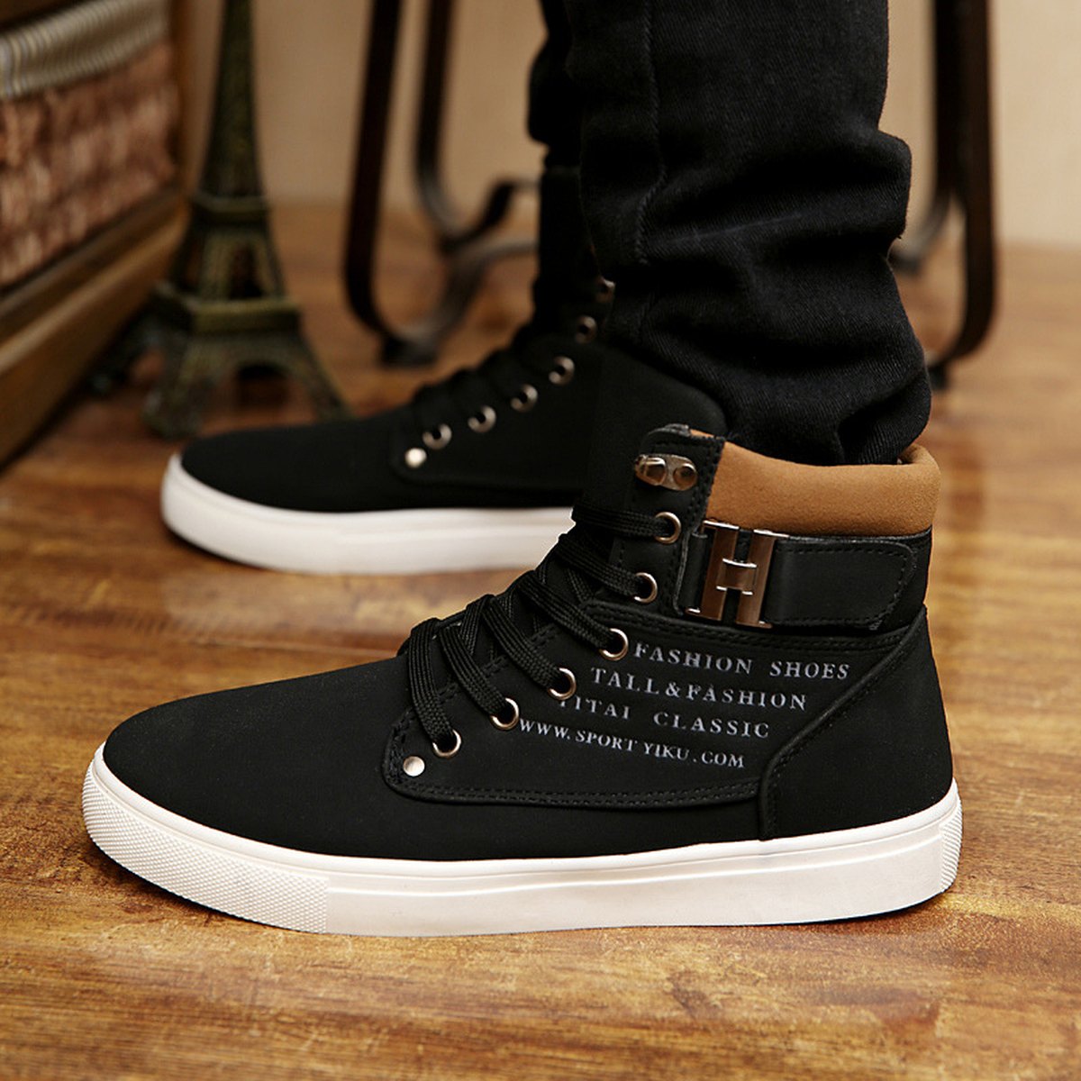 Men's Martin Boots Lace-up Flat Shoes