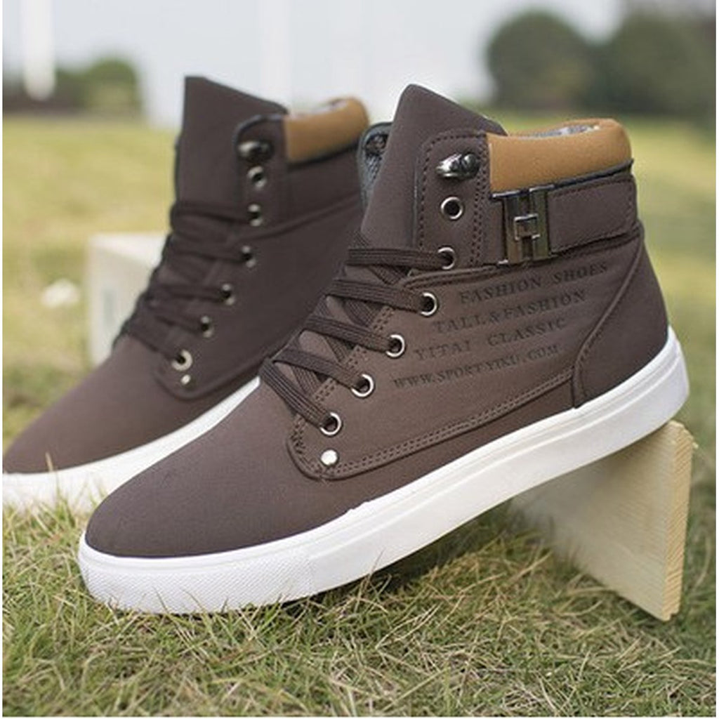 Men's Martin Boots Lace-up Flat Shoes