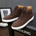 Men's Martin Boots Lace-up Flat Shoes