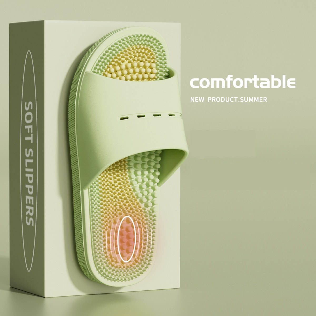 Men's Massage Slippers Indoor Home Bathroom Use Foot