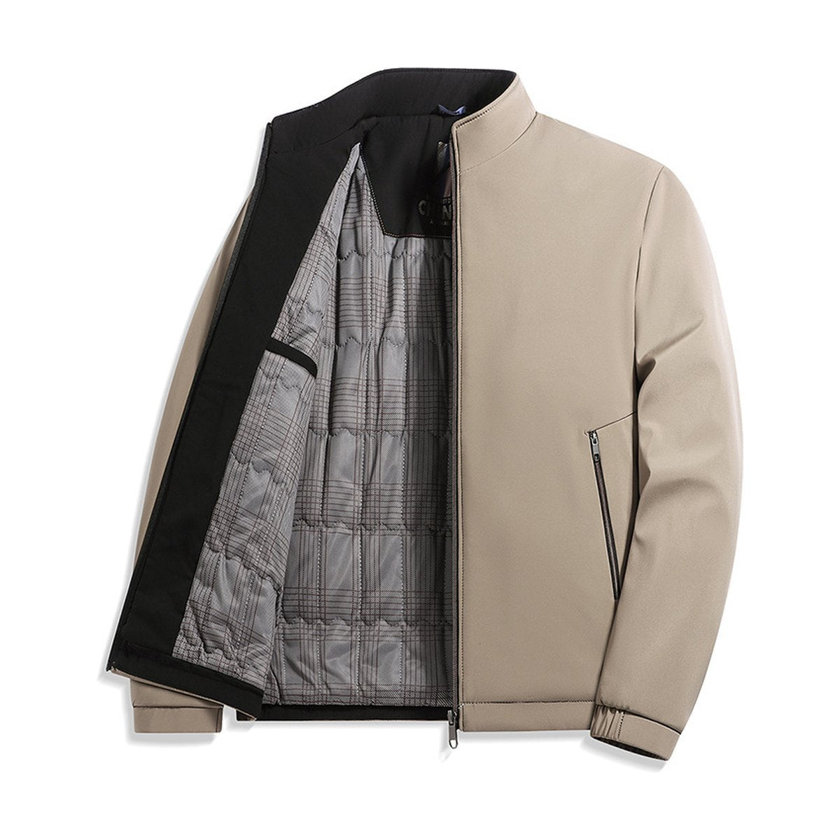Men's Middle-aged Fleece Padded Jacket