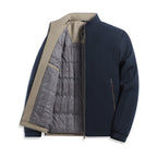 Men's Middle-aged Fleece Padded Jacket