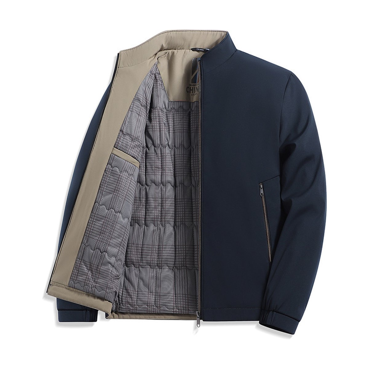 Men's Middle-aged Fleece Padded Jacket