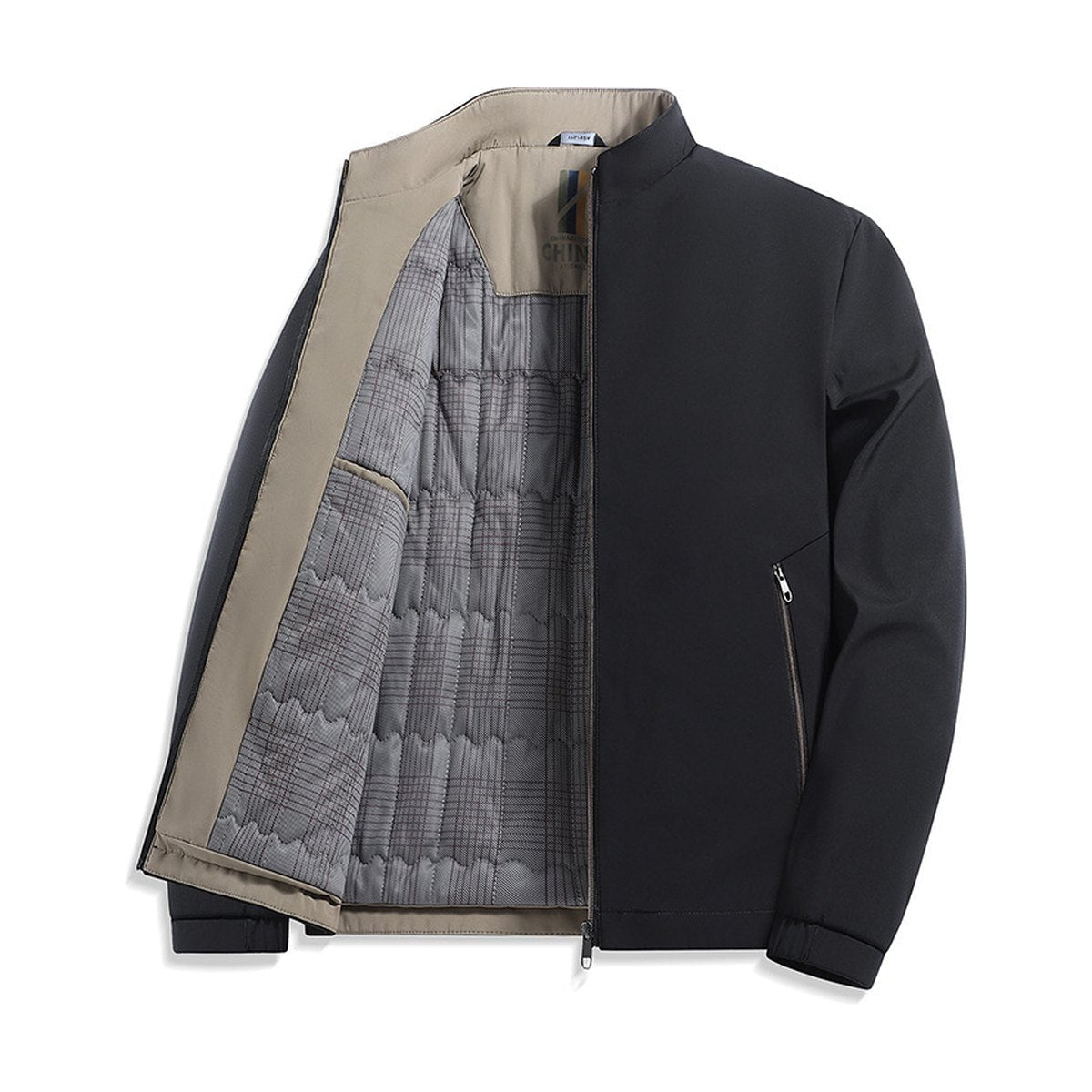 Men's Middle-aged Fleece Padded Jacket