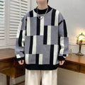 Men's Mock-neck Stripes Sweater