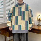 Men's Mock-neck Stripes Sweater