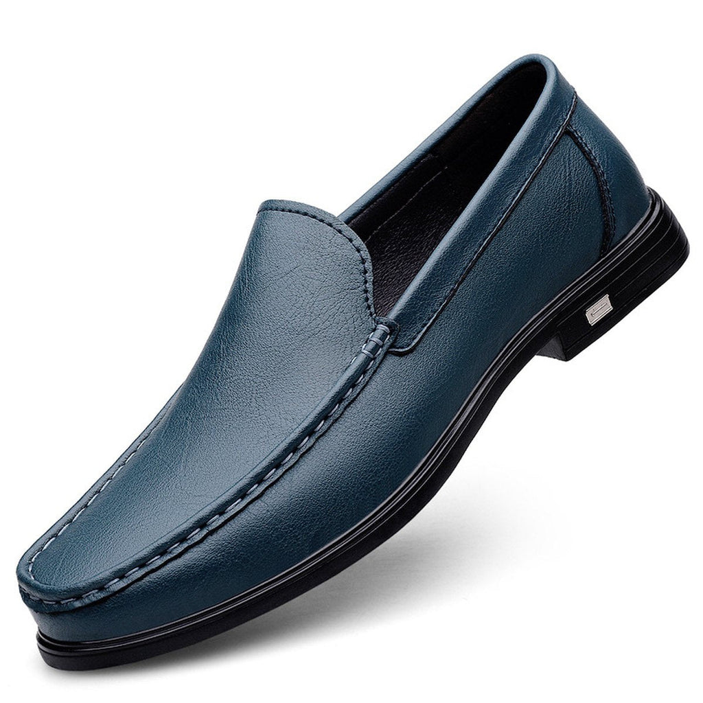 Men's Multi-color Cowhide Casual Loafers