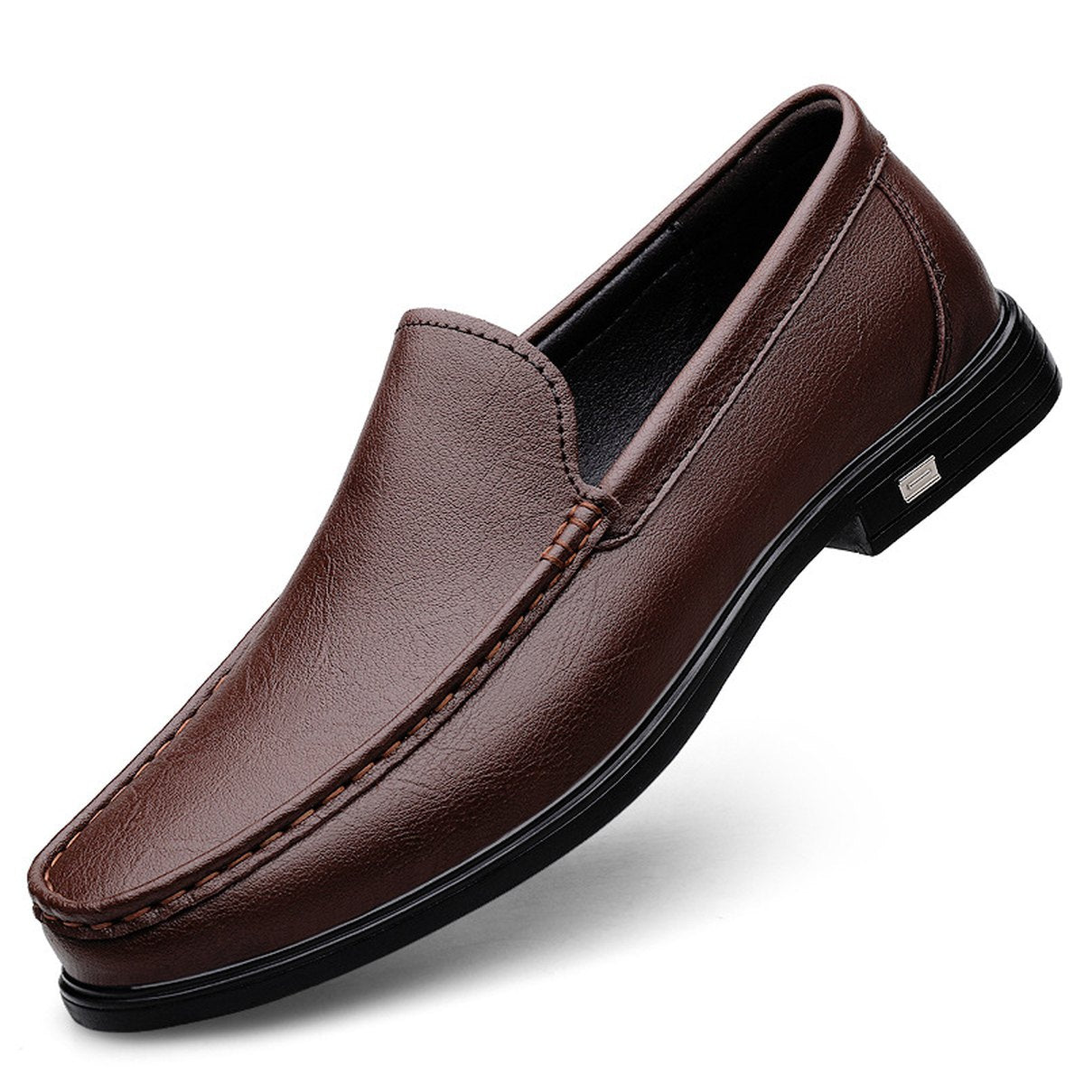 Men's Multi-color Cowhide Casual Loafers