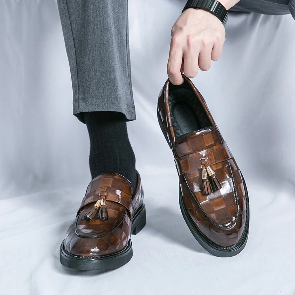 Men's One Foot Leather Shoes