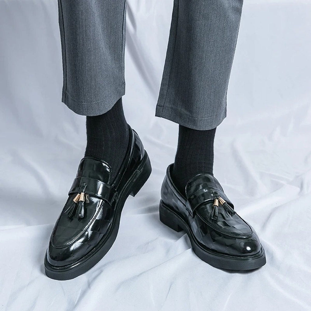 Men's One Foot Leather Shoes