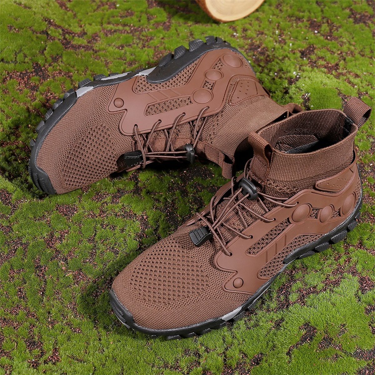 Men's Outdoor Large Size Hiking Shoes Lightweight High-top
