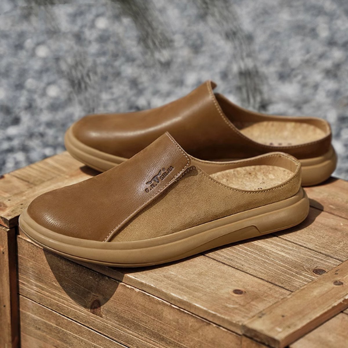 Men's Outdoor Wear Deodorant Leather Sandals