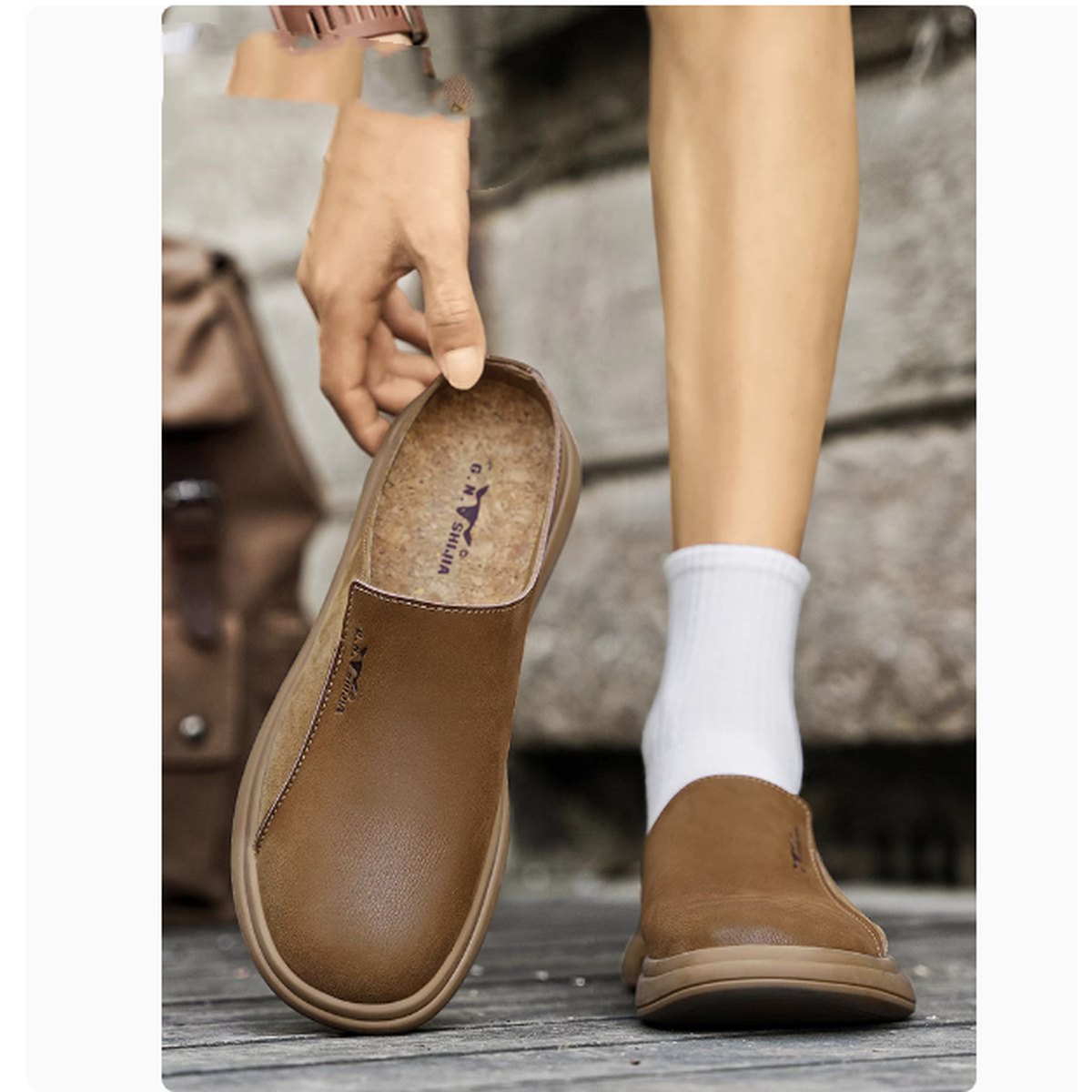 Men's Outdoor Wear Deodorant Leather Sandals