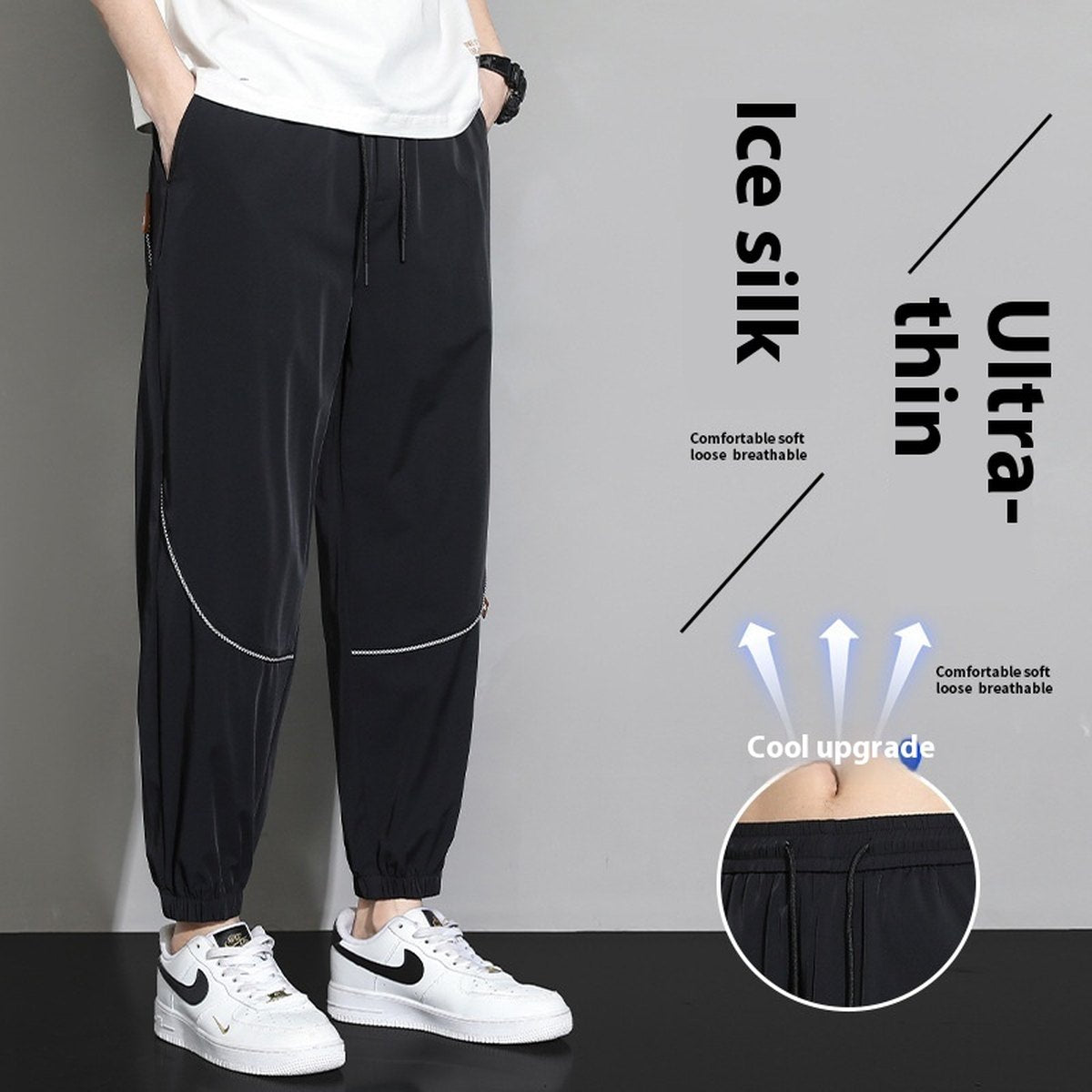 Men's Pants Tappered Casual Trousers Sweatpants