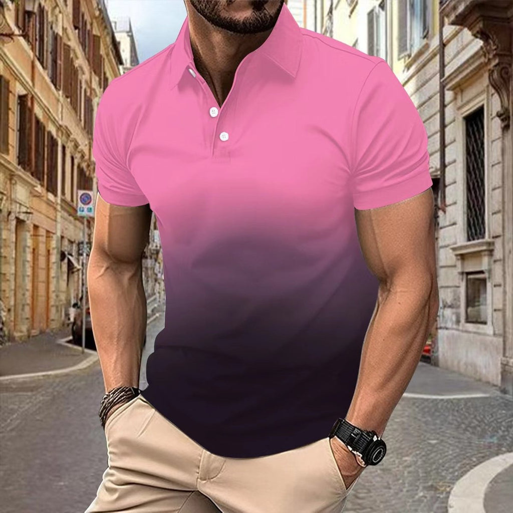 Men's Pixie Gradient Pocket Polo Shirt