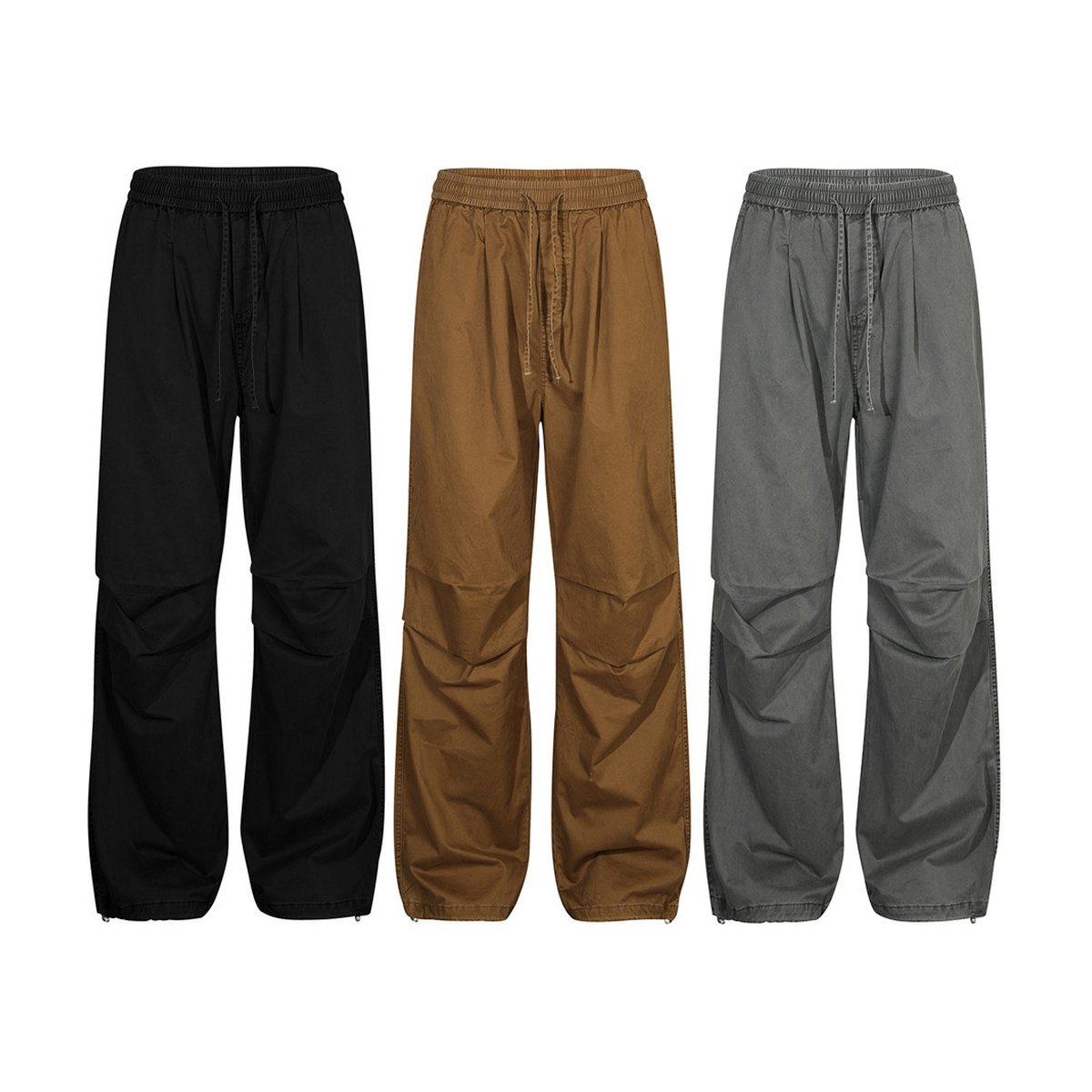 Men's Pleated Paratrooper Casual Trousers