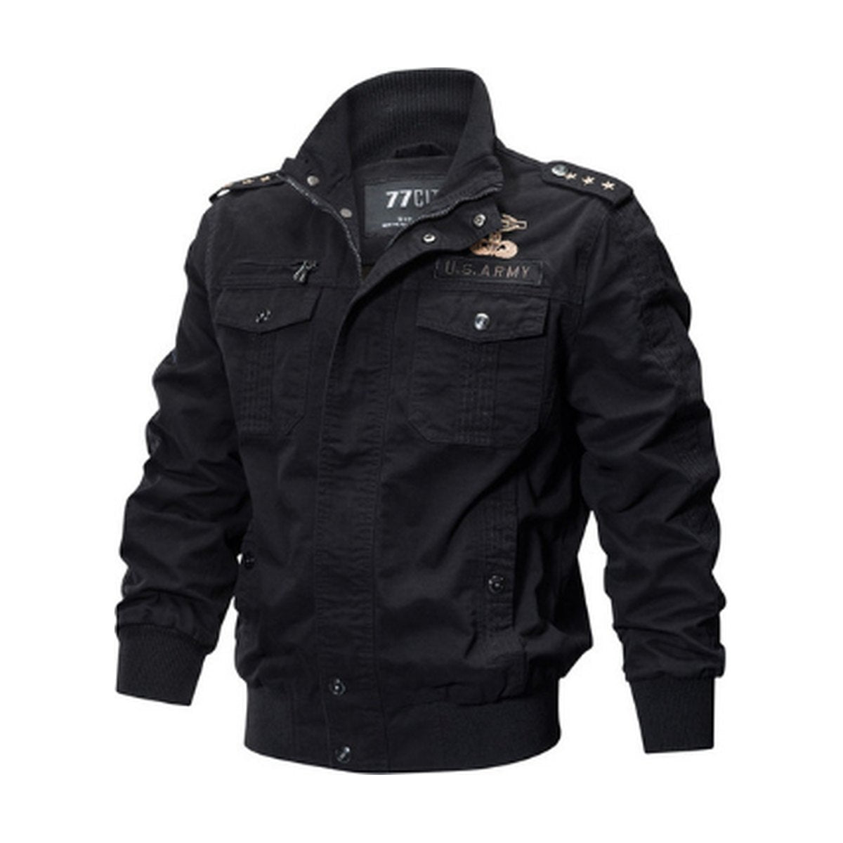 Men's Plus Size Bomber Military Jacket Outwear Casual