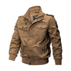 Men's Plus Size Bomber Military Jacket Outwear Casual