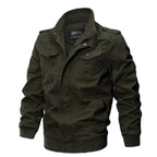 Men's Plus Size Bomber Military Jacket Outwear Casual