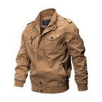 Men's Plus Size Bomber Military Jacket Outwear Casual