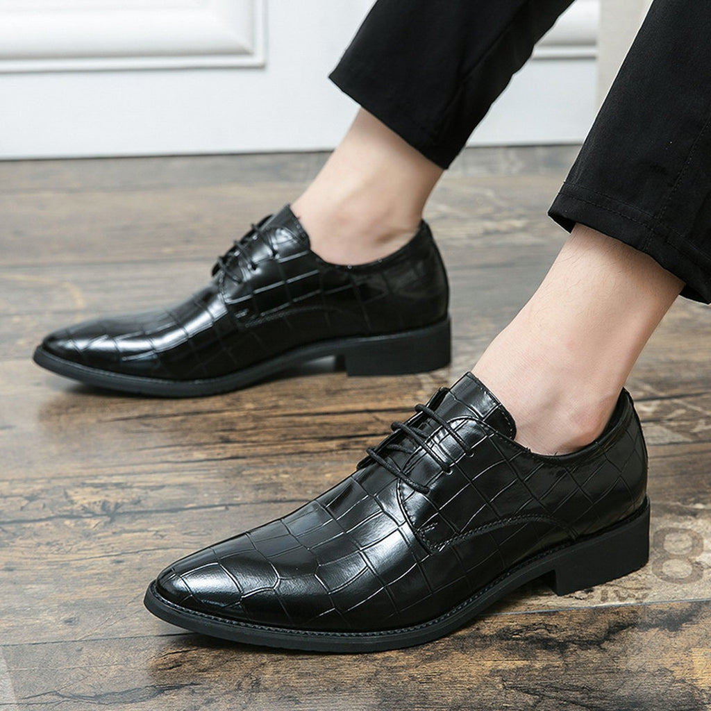 Men's Plus Size Pointed Leather Shoes