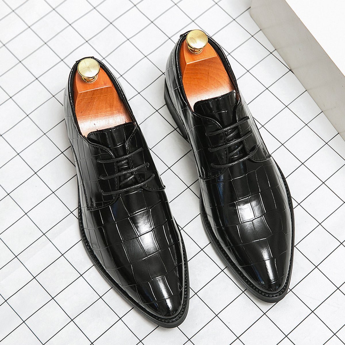 Men's Plus Size Pointed Leather Shoes