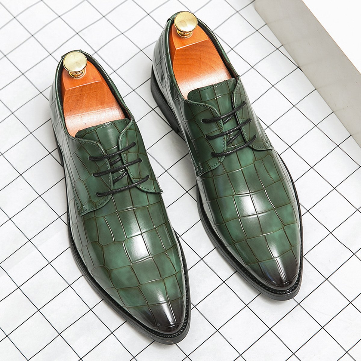 Men's Plus Size Pointed Leather Shoes