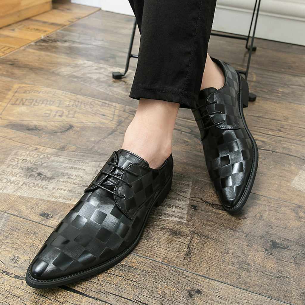 Men's Plus Size Pointed Leather Shoes