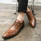 Men's Plus Size Pointed Leather Shoes