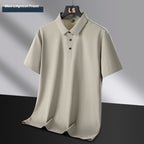 Men's Plus Size Seamless Ice Silk Polo Shirt