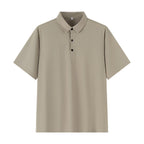Men's Plus Size Seamless Ice Silk Polo Shirt