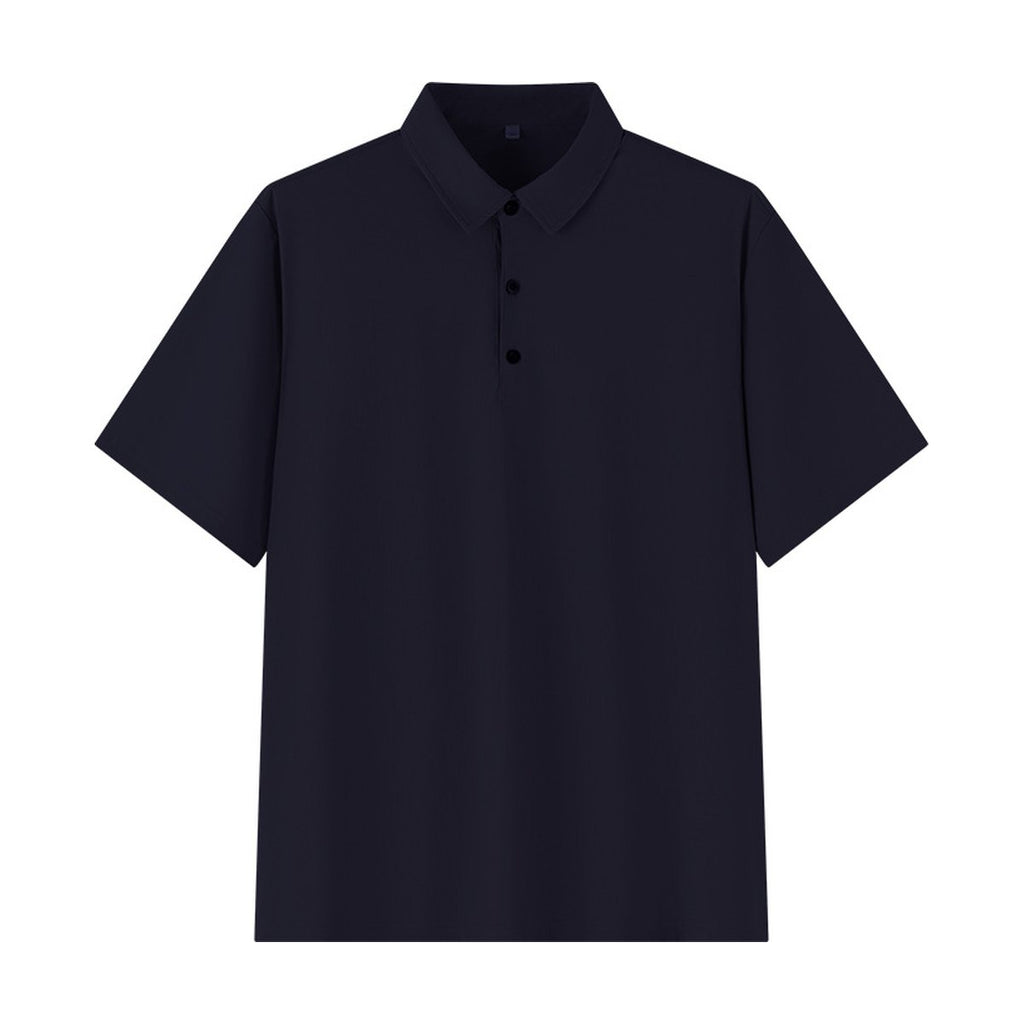 Men's Plus Size Seamless Ice Silk Polo Shirt