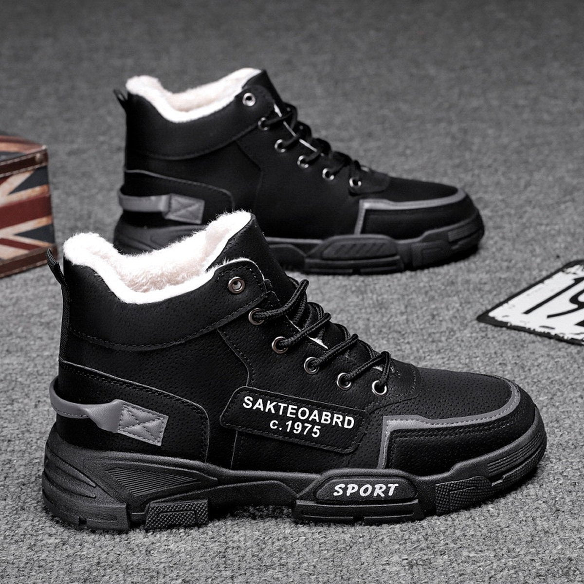 Men's Plush High-Top Snow Boots