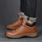 Men's Plush-Lined Winter Boots